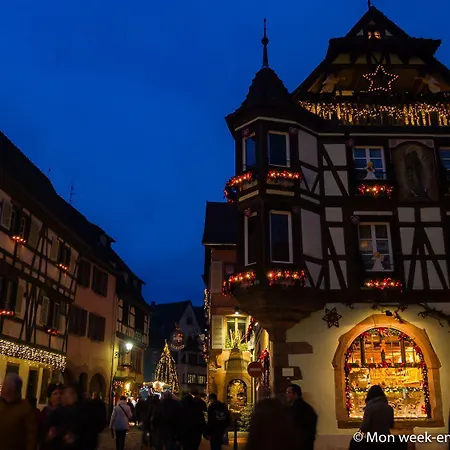 Gite Villa Le Marronnier, Grande Terrasse, Parking Prive & Spa Prive, Rue Tres Calme, Entre Colmar-Riquewihr Et Obernai, Avec Climatisation - Route Des Vins D'Alsace