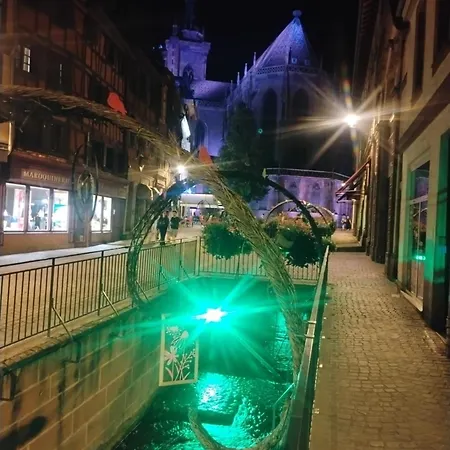 Apartmán Avec Parking, Au Calme, Entre Colmar-riquewihr Et Obernai, Terrasse, Vue Sur Espaces Verts Et Coteaux D Alsace, Route Du Vin-chateaux Châtenois